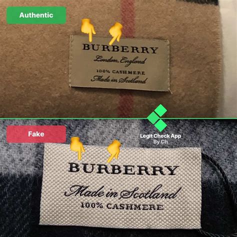 authentic burberry brit tag|burberry scarf vs real.